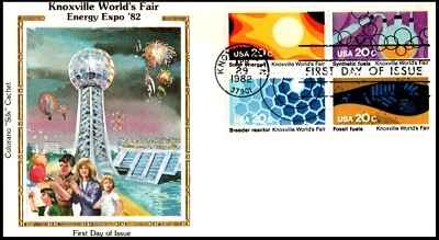 2006-2009 Energy Expo 82 FDC, Colorano Silk Cachet, UA, OF, B4, Great Condition. - Image 1 of 3