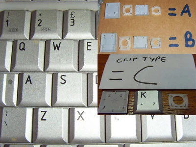 EQUIUM SATÉLITE TOSHIBA CUALQUIER LLAVE PLATEADA A200 A205 A210 A215 P200 P200D P205 X205 TOSHIBA Foto 1 de 4