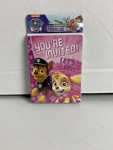 PAW PATROL GIRL INVITES and THANK YOUS (8) ~ Birthday Party Supplies Stationery - Picture 1 of 2