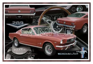 1966 Mustang 2+2 Poster Print - Picture 1 of 1