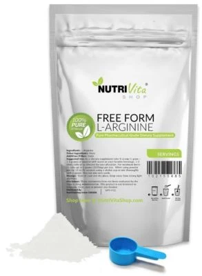 2X 500g (1000g) Free Form L-Arginine Powder Pharmaceutical Kosher Muscle Cardio  - Image 1 of 3