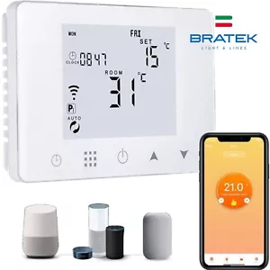 CHRONOTHERMOSTAT WIFI SMARTPHONE APP ALEXA GOOGLE THERMOSTAT WANDKESSEL - Bild 1 von 6