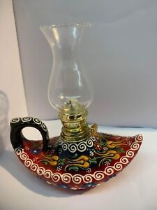 Art Pottery Handmade Turkish Lamp Home Decorative Small Colored Gift Beautiful