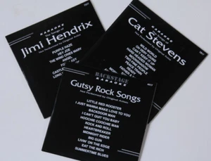 KARAOKE CD+G BACKSTAGE 3 Disc SET JIMMI HENDRIX,CAT STEVENS,GUTSY ROCK SONGS NEW - Picture 1 of 1
