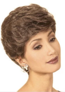 Louis Ferre lace front wig-DAISY #1133 75%gray Light Brown/48 - Picture 1 of 6