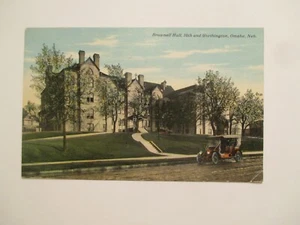 Omaha Nebraska Postcard Brownell Hall 10th Worthington NE - Picture 1 of 2