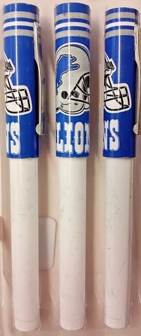NFL Detroit Lions Ball Point Pens, NEW (Pack of 3) Cover