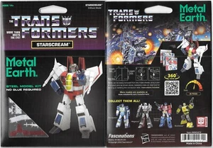 Transformers Starscream Color Deluxe Metal Earth 3-D Laser Cut Steel Model Kit - Picture 1 of 9