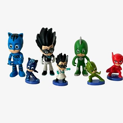 Menge 7 PJ Masks Figuren Gekko Owlette Catboy Romeo Figuren Tortenaufleger Spielzeug - Bild 1 von 4