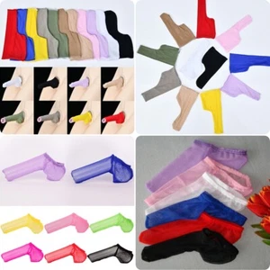 Men's Mesh Cover Up Bikini Briefs Penis Sock Sheath Pouch See-through Underwear1 - Picture 1 of 31