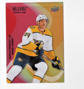 2022-23 Allure Color Flow Red/Orange Tanner Jeannot Predators C-710