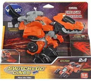 VTech Switch & Go Dinos, Flare T-Rex, transforming dinosaur toy, 2-in-1 car toy - Picture 1 of 3