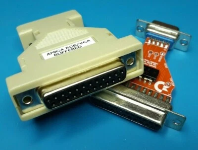 DB23 FEMALE COMMODORE AMIGA 500, 600 1200 - BUFFER RGB VGA ADAPTER - PCB INSIDE! - Image 1 of 4