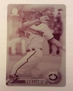 (1) Alex Kirilloff 2016 Bowman Chrome Draft MAGENTA Printing Plates RC rookie - Picture 1 of 2