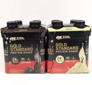 ON Optimum Nutrition Protein Shake Pack of Chocolate & Vanilla 11 oz Ea BB 05/25 - Picture 1 of 2