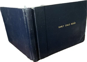 Vintage Army Ledger Early Calls Book Unused Blank Prop Militaria New Old Stock - Picture 1 of 5