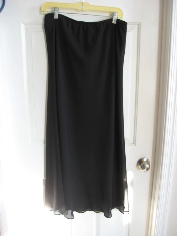 Black Crepe Maxi Skirt - Size XL Tall - MSK - Image 1 of 1