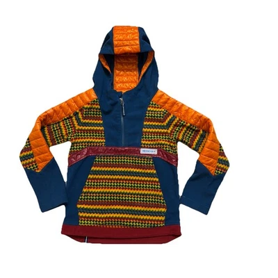 Pullover polar con capucha Obermeyer para niños 1/4 cremallera talla L Foto 1 de 4