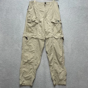 MAGELLAN Outdoors Pants Mens XL Khaki Nylon Convertible Hiking Cargo Tournament - Picture 1 of 8