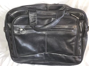 Samsonite, Leather messenger bag - Afbeelding 1 van 9