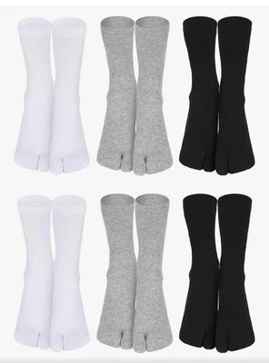 6 Pairs Japanese Toes Separated Socks for Men Women Unisex - Image 1 of 4