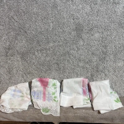 Cottagecore Dos Cenefas Dos Paneles Cortina Juego de 4 Fairycore Bordado Floral Foto 1 de 4