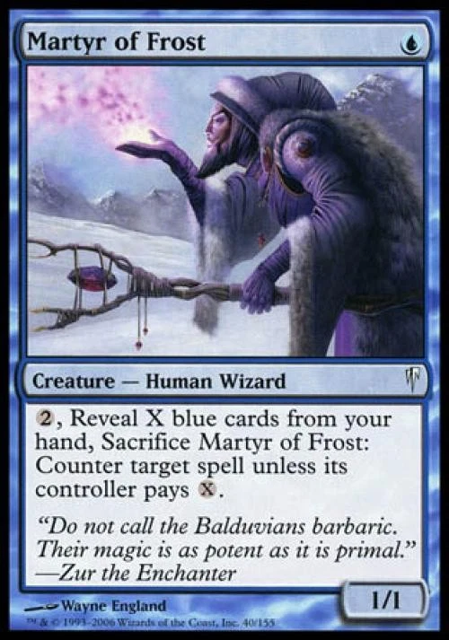 Martyr of Frost - Medium Play MTG Coldsnap - Image 1 of 1