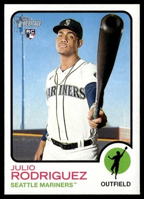 2022 Topps Heritage Rookie Julio Rodriguez #700 - Image 1 of 2