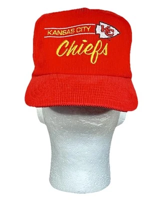 Vintage 80’s Kansas City Chiefs Corduroy SnapBack Hat By Annco  - Image 1 of 4