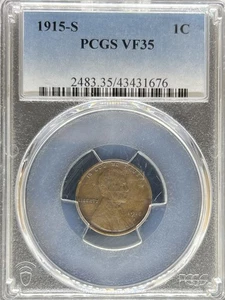 1915-S Lincoln Cent VF35 PCGS (#PA43431676) - Picture 1 of 2