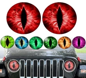 Calcomanías de faros Beast Eyes, calcomanías de ojos estéreo 3D para faros Jeep - STOCK EN EE. UU. - Imagen 1 de 17
