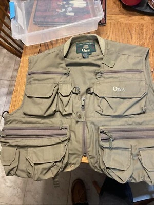 Orvis Fly Fishing Vest Men's Size Large Tac-L-Pac Green - Image 1 of 4