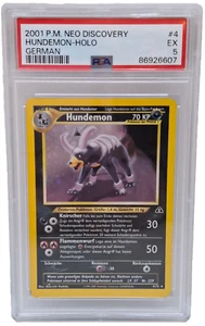 Hundemon - Pokemonkarte - 4/75 - Holo - Neo Discovery - Excellent Deutsch PSA 5 - Picture 1 of 2