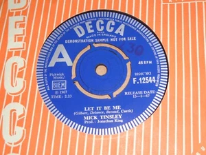 Mike Tinsley - Let It Be Me Decca Demo 45 - Imagen 1 de 2