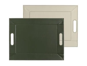 Bandeja reversible juego de mesa bandeja para servir oliva/marfil 45 x35 pequeño Duo Freeform - Imagen 1 de 4