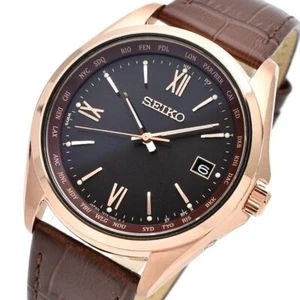 SEIKO SELECTION SBTM298 Titanium Sapphire Crystal Radio Solar Watch Men's - Picture 1 of 7