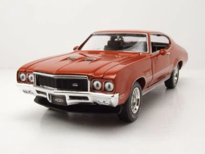 Buick Hardtop GS MCACN 1972 Arancione Modellino 1:18 Auto World - Immagine 1 di 4