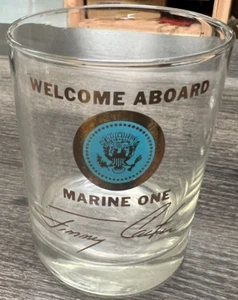 RARE President Jimmy Carter Welcome Aboard Marine One Cocktail Glass - Signature - Bild 1 von 1