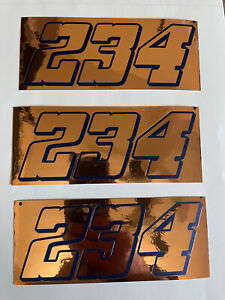 Discounted Chrome Rose Gold W/ Blue Numbers 2,3,4   R/c Box L