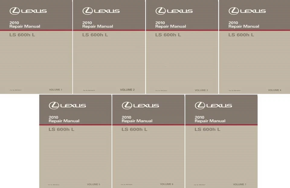Lexus LS 600h L 2010 manual de reparación de taller conjunto completo Foto 1 de 1