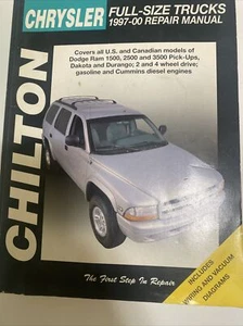Chilton's Chrysler Full-Size Trucks 1997-2000 Repair Manual - Paperback - Foto 1 di 2