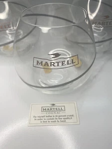 3 gafas reniftadoras de globo de coñac Martell cinta azul pájaro dorado - Imagen 1 de 8