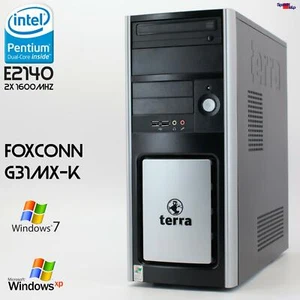 Home Office Foxconn G31MX-K Minitower Computer PC Windows XP Pro RS-232 Parallel - Picture 1 of 8