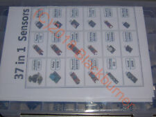 37 in 1 Sensor Kit Set für Arduino + Kunststoffbox / passendes 9V 1A Netzteil