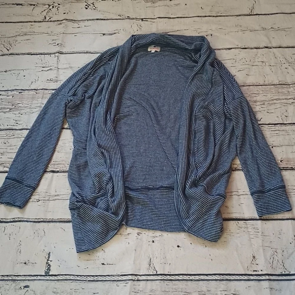 Cárdigan abierto Sundry azul blanco a rayas 1 S Foto 1 de 4