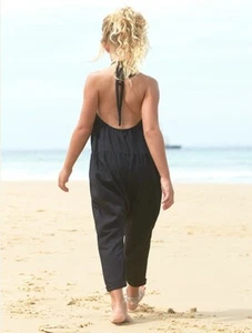 NEW NWT Black/White Fringe Adorable drop crotch Jumpsuit-Mii love Mu 5Y fit 5/6Y - Picture 1 of 11