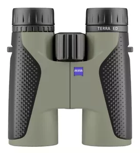 NEW Carl Zeiss 10 x 42 Terra ED Binoculars Velvet Green & Black (UK Stock) BNIB - Picture 1 of 24