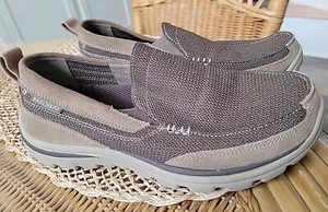 New Skechers Relaxed Fit Memory Foam Brown Casual Loafer Slip On - Men's 6.5 US - Picture 1 of 9