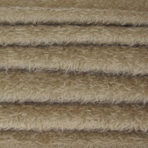 Tela de piel de mohair mate rizado semi-esparcido intercal piedra 325S/CM de 1/4 yarda 325S/CM - Imagen 1 de 4