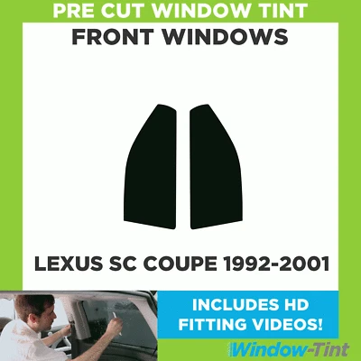 Tinte de ventana de auto precortado para Lexus SC cupé 1992-01 película tintada de ventanas delanteras - Imagen 1 de 4